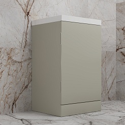 Style Line Тумба с раковиной Моно 50 серая галька – фотография-3